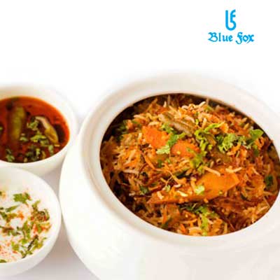 "Veg Biryani - (1 plate) (Veg)(Blue Fox) - Click here to View more details about this Product